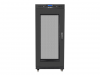 SZAFA INSTALACYJNA RACK STOJĄCA 19 27U 600X800 CZARNA DRZWI PERFOROWANE LCD LANBERG (FLAT PACK)